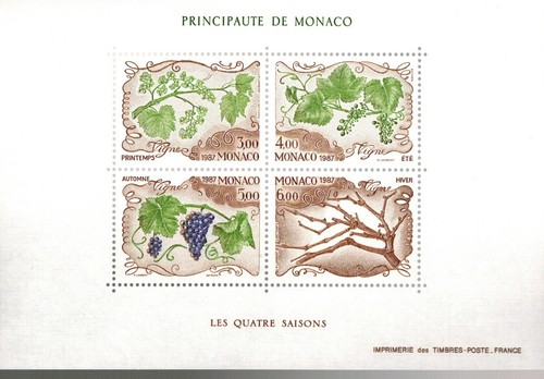 Francobollo monaco blocco - francobollo,