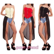 Maglia donna bustino top coda