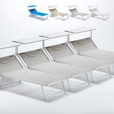 4 Lettini spiaggia mare