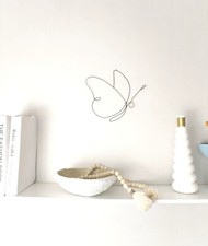 Sculpture papillon  en fil de