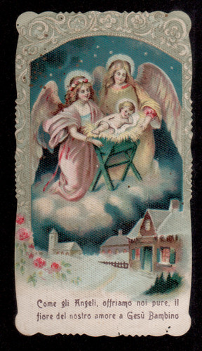 Antico santino holy card - b3,