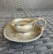 ANTICO PORTACANDELA IN METALLO