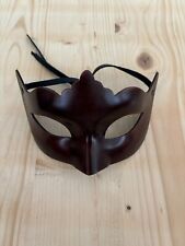 Maschera in Pelle/Cuoio Veneziana fatta a mano (Colombina Classica) 