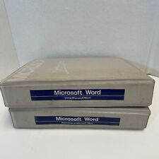 Manuale utente Microsoft Word 1986 vintage 3 raccoglitori ad anelli uso/parola di riferimento