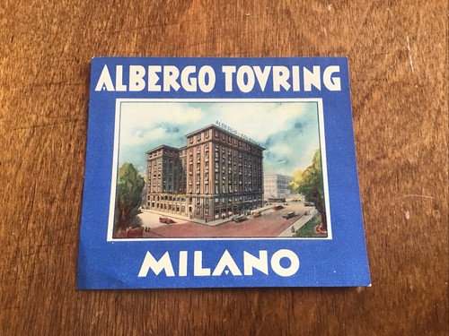 Etichetta per valigia vintage