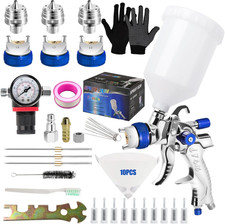 Pistola per Verniciare, Kit Di Pistola a Spruzzo per Vernici Con 3 Ugelli (1.4/1