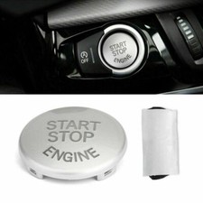 Silber Start Stop Bouton de moteur Cover Pour BMW E90 E60 E84 E83 E70 E71 E72