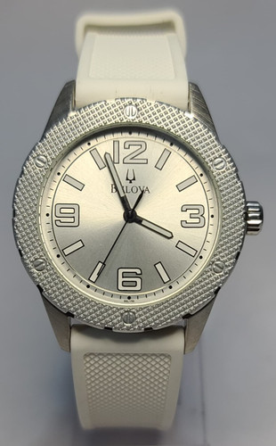 98l190 bulova silver dial - bulova,