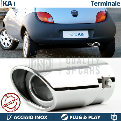 Terminale scarico ovale - 1x,