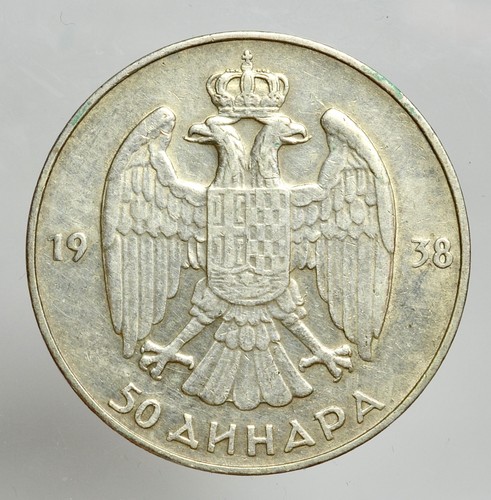 Jugoslavia 50 dinara 1938 - jugoslavia, -ag/
