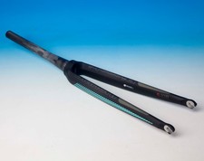 FORCELLA ROAD FORK 28" BIANCHI BLACK INTENSO CARBON  NEW NOS NUOVA 30 cm