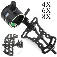 Mirino ad arco composto 1 perno 2 punti obiettivo 0,019" regolabile tiro con l'arco caccia tiro