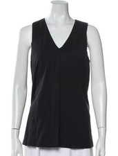 Top smanicato scollo a V