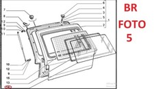 4460200 3333BGNH VETRO LUNOTTO VERDE TERMICO FIAT PANDA 141 1986- ORIGINALE