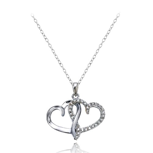Collana doppio cuore - , in