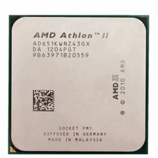 AMD Athlon II X4 651K CPU AD651KWNZ43GX processore socket quad core 3 GHz FM1