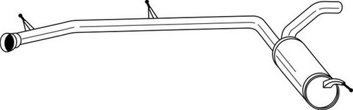 120 silenziatore posteriore - 120,