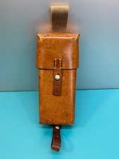 Custodia fondina radio scanner pelle vintage, M. Pittet, Sellerie, Le Locle