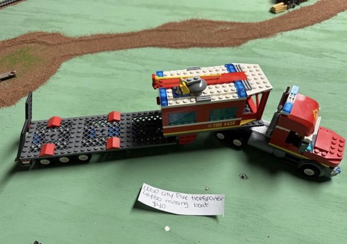 Lego city fire transporter - fire,