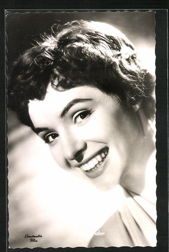 Cartolina attrice karin faber - attrice,