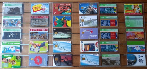 Job lot phone cards used - lot, 30