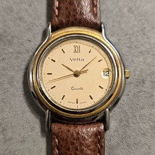 Orologio Wyler Vetta Quartz Vintage ETA 555.412 Swiss Quarzo Funzionante