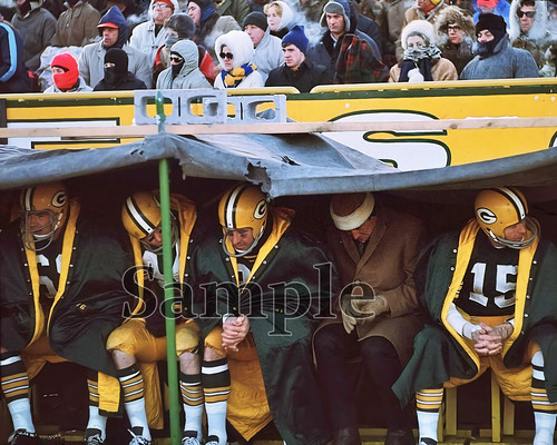 1967 green bay packers - packers, huddled