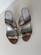 Chaussures Femme Sergio Rossi, Mulle Très Élégante, En Paillettes, Très Bon État
