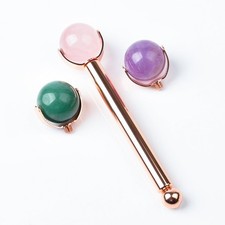 Natural Jade Roller Kit with 3