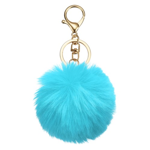 Pompon portachiavi finta - pompon,