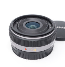 Panasonic LUMIX G 14 mm f/2.5 obiettivo principale ASPH per Micro 4/3 MFT - grigio - ottimo