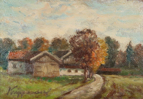 Quadro olio franz - quadro, presepe