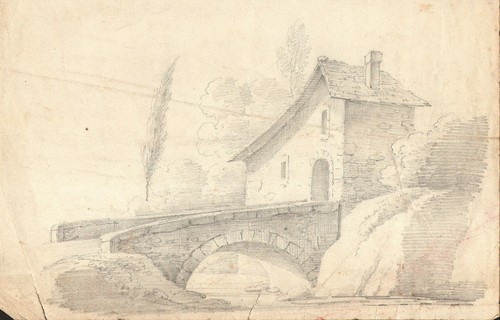 Casa con ponte disegno - con,