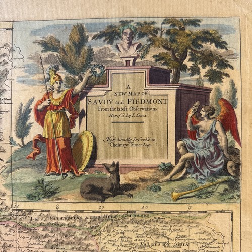 Stampa antica del piemonte - stampa, e