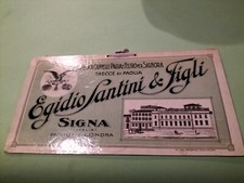 Vintage Originale Cartoncino Insegna Fabbrica Cappelli Paglia..Per Signora 