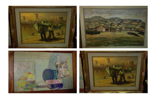 Collezione quadri olio - , su