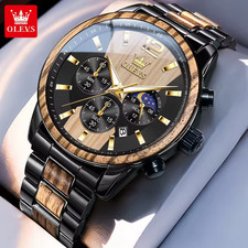 OLEVS orologio uomo legno