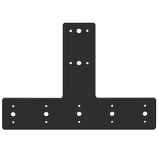 4pcs Staffa per palo piatto in