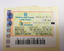 MARCA DA BOLLO da € 14,62