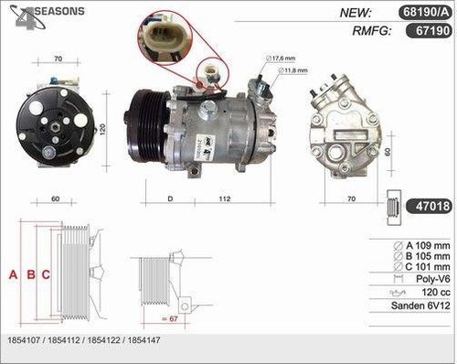 Compressore climatizzatore per - compressore,