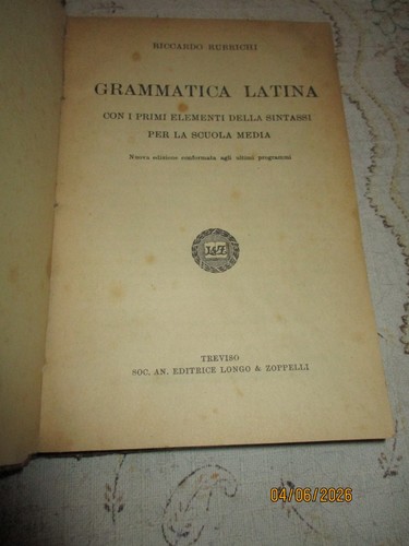 Grammatica latina riccardo - grammatica,
