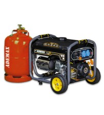 Gruppo elettrogeno a gas e benzina 3.300 Watt generatore di corrente K4000S-DF Kompak Ademax