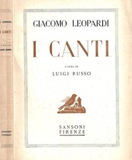 I canti. . Giacomo Leopardi. 1945. .