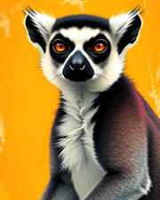 Stampa Lemure Pop Art 8X10