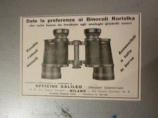 *advertising pubblicita' BINOCOLI  KORISTKA  -- 1928 