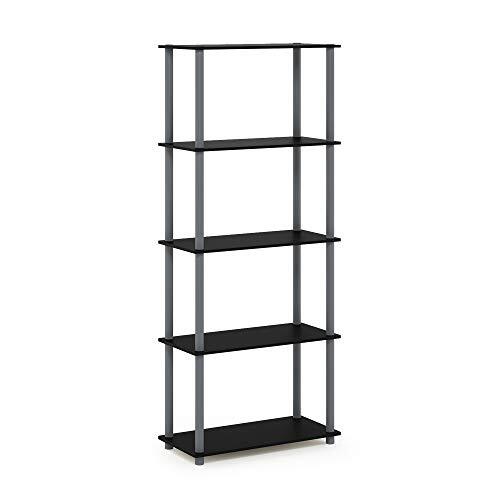 Furinno libreria black - libreria, black/grey