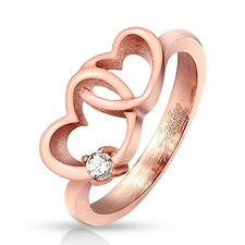 Anello Donna Oro Rosa Cuori
