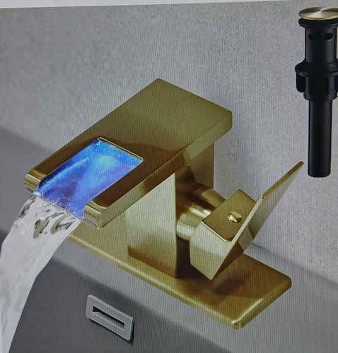 Rubinetto bagno oro spazzolato