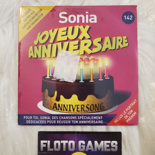 Joyeux anniversaire sonia - cd,