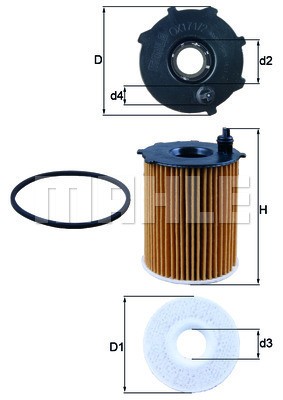 Knecht ox1712d filtro - -, olio